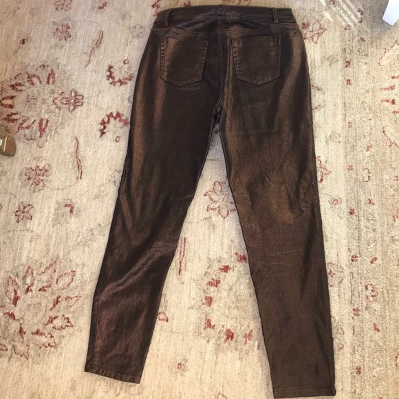 Soft Surroundings Jeans Soft Surroundings Copper Metallic Jeans